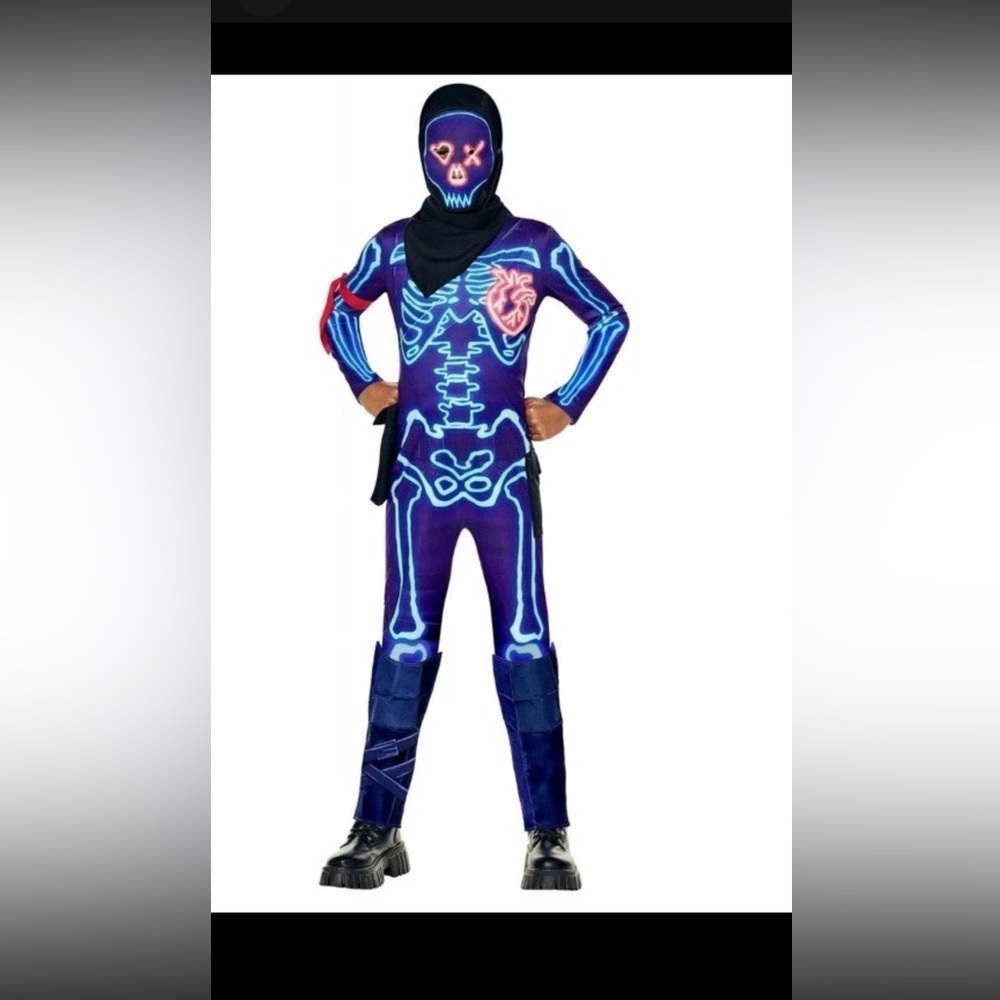 Fortnite Kids Party Trooper Halloween Cosplay Costume Youth 10-12 Large